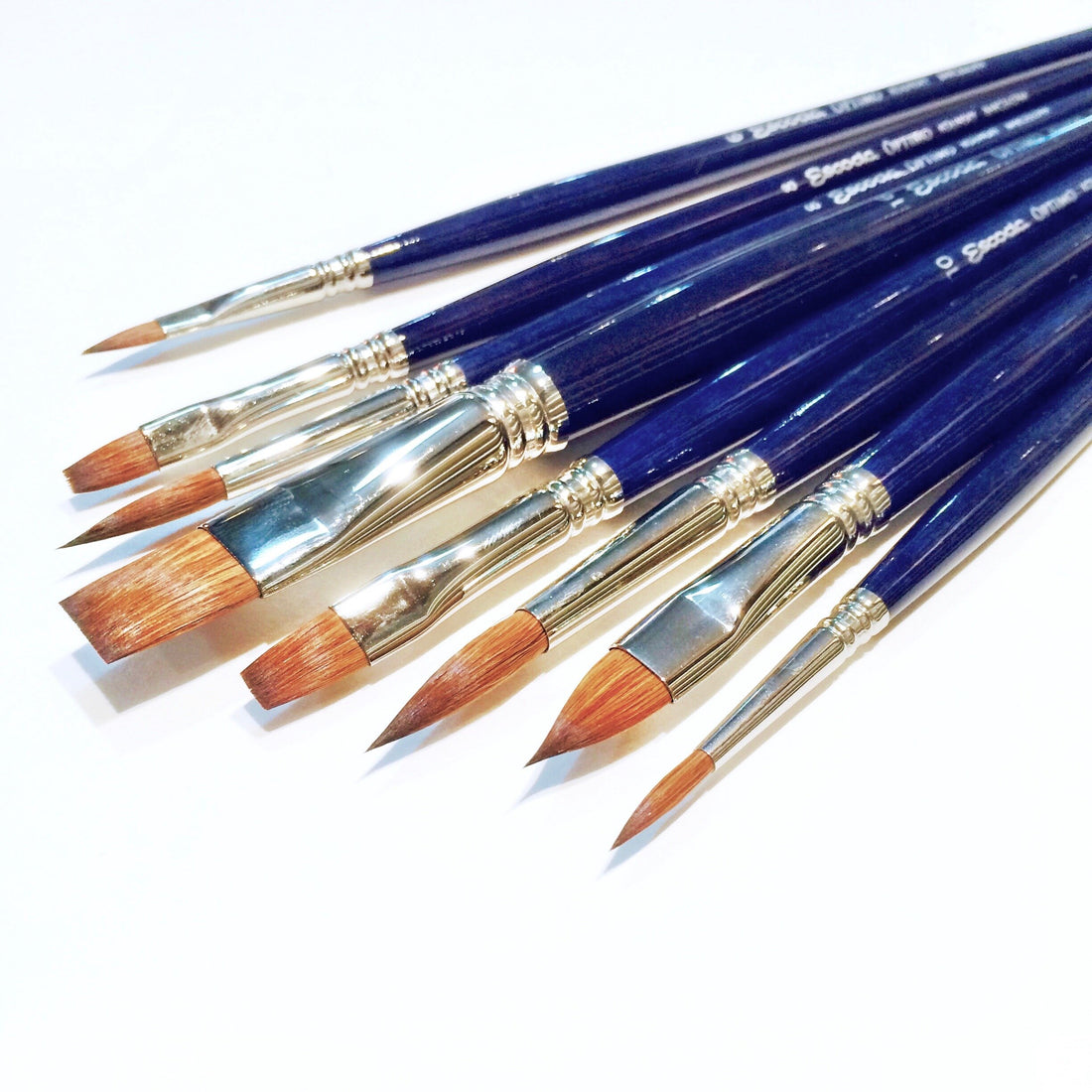 Escoda Optimo Kolinsky Sable, Long Handle – Soho-Art-Materials.com